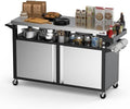 Stanbroil BBQ Grill Cart with Stainless Steel Table Top for Outdoor Indoor