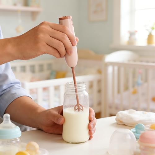 Ipetboom Handheld Electric Baby Formula Mixer 2 Stirring Sticks