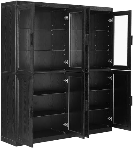 Crosley Furniture Essen 2-Piece Glass Door China Hutch Set