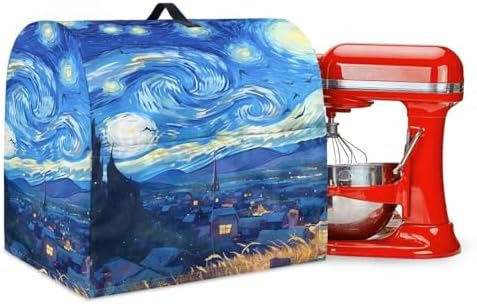 Starry Night Stand Mixer Covers Kitchen Appliance Dust Covers Decoration Kitchen Aid Mixer Covers 4.5-5 Quart Kitchen Aid Stand Mixer Dust Proof Cover Blue