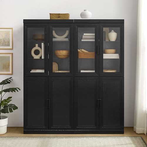Crosley Furniture Essen 2-Piece Glass Door China Hutch Set