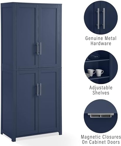 Crosley Furniture Savannah Tall Pantry Storage Cabinet