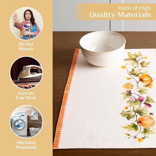 Maison d' Hermine Placemats Set of 4 Reusable 100% Cotton (13"x19")