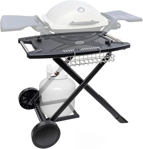 Portable Grill Cart for Weber Q1200, Q1000, Q2200, Q2000