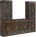 Crosley Furniture Stanton 3-Piece Glass Door Pantry & Sideboard Set