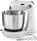 Dash Everyday Stand Mixer - Compact Tilt-Head Stand Mixer for Everyday Recipes - 6-Speed Power with Stainless Steel Bowl - White, 3-Quart