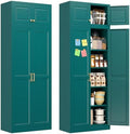 Polup 86" Tall Metal Kitchen Pantry Storage Cabinet with Doors and Shelves