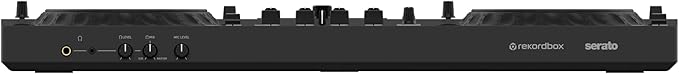 AlphaTheta DDJ-GRV6 4-Channel Performance DJ Controller Bundle with Laptop Stand, Headphones, TRS-to-Dual-TS Stereo Breakout Cable, and Austin Bazaar Polishing Cloth
