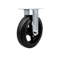 Service Caster Brand Replacement Caster for Uline Caster H-3327R - Rigid Top Plate Caster with 8 Inch Rubber on Metal Wheel -Heavy Duty Replacement Caster-Fits Platform, U-Boat and Panel Trucks H-1192