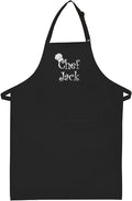 Made in the USA Personalized Embroidered Premium Adult Apron for Men Women Fathers Mothers Day Kitchen BBQ Grilling Gift