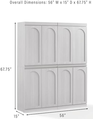 Crosley Furniture Marco 2-Piece Pantry Storage Cabinet Set