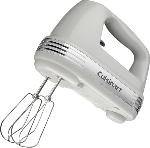 Cuisinart Power Advantage Plus 9-Speed Hand Mixer, 220W-Motor Hand Blender Electric Mixer with 9 Speed Settings, XL Dishwasher-Safe Beaters, 3 Low Mixing Speeds, Storage Case, Cool Grey