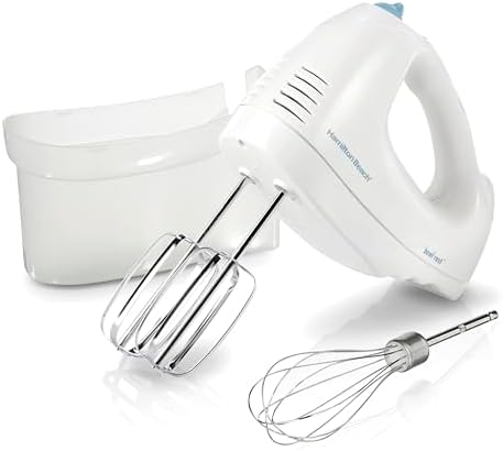 Hamilton Beach 6-Speed 250W Electric Hand Mixer Bundle with 1 Liter 1500W Glass Electric Tea Kettle