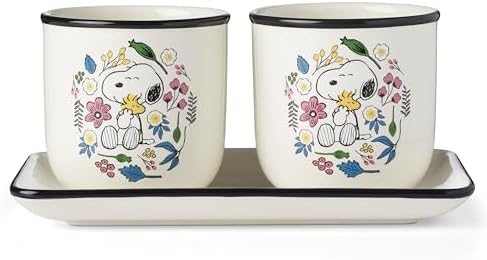 Lenox Chef Snoopy 3-Piece Herb Planter Set by Lenox
