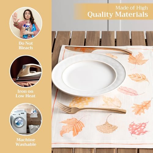 Maison d' Hermine Placemats Set of 4 Reusable 100% Cotton (13"x19")