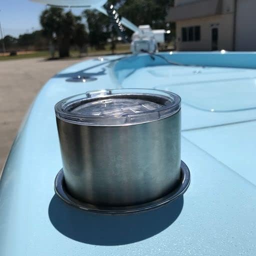 Tigress Large Stainless Steel Cup Insert, Boat Cup Holder Designed to fit Both 20oz & 30oz Tumblers, Marine Grade Steel