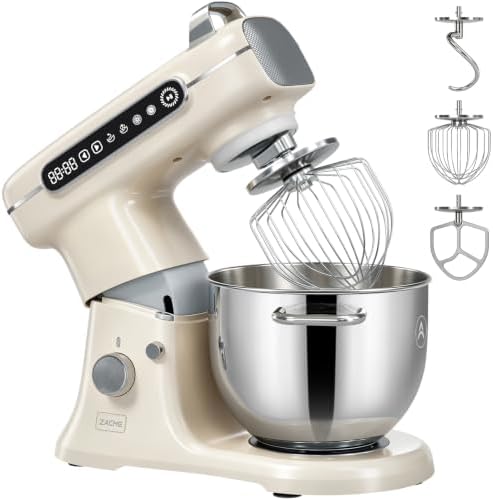 ZACME 8.5QT Commercial Stand Mixer 1000W with Aluminum Die Casting Meets the Standard of NSF/ANSI 8-2023, 11 Speeds Electric Stand Mixer, Tilt-Head Dough Mixer with Bowl, Dough Hook, Whisk and Beater