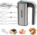 Hand Mixer Electric 5 Speed Kitchen Hand Held Mixer with Turbo Boost,Stainless Steel Performance Hand Mixer Includes 6 Attachments for Easy Whipping Dough, Cream, Cake