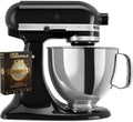 KitchenAid Artisan Series 5 Quart Tilt Head Stand Mixer with Pouring Shield KSM150PS, Onyx Black Bundle with Deco Essentials Exclusive CPS 1 Year Extended Protection Pack