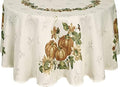 Lintex Thanksgiving Stockbridge Pumpkin Tablecloth 60 x 84 Inch Oval