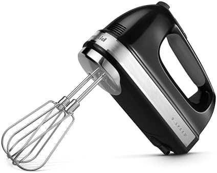 KitchenAid 9 Speed Hand Mixer w/Accessories, KHM926, Onyx Black