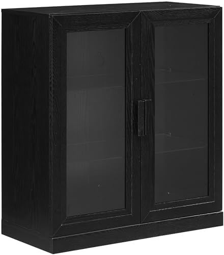 Crosley Furniture Essen Stackable Glass Door Pantry Storage Cabinet