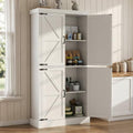 Kitchen Pantry Cabinet, 70" Tall Storage Cabinet with 2 Adjustable Shelves