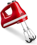 KitchenAid 6 Speed Hand Mixer w/Flex Edge Beaters, KHM6118, Empire Red