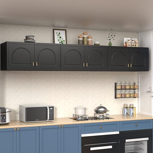 Polup Wall Cabinet with Doors, Small Hanging Cabinet for Kitchen Pantry