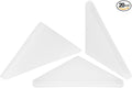 uxcell 20Pcs Plastic Corner Protectors 3x50mm Right Angle Shape Glass Corner Guards Cushion for Corner Protection of Glass, Mirror, Tile, White