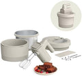 bella 3.5 Qt Hand & Stand Mixer, 2 in 1 Electric Mixer with Bowl, Oatmilk