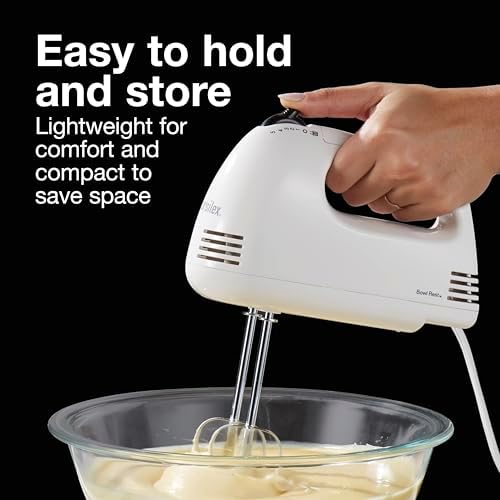 Proctor Silex Easy Mix 5-Speed Electric Hand Mixer with Bowl Rest