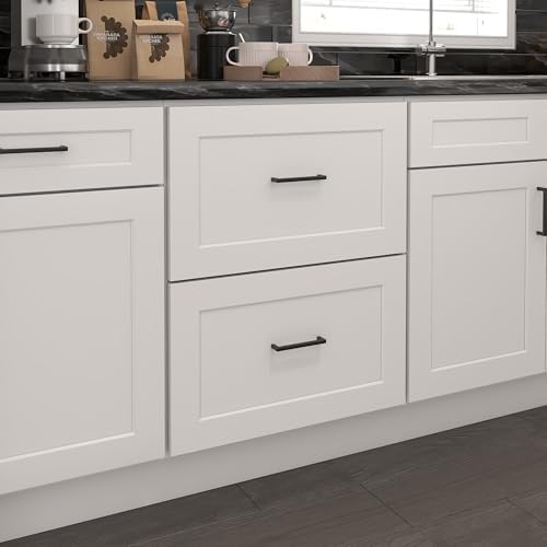 Furinno Shaker Drawer Base Kitchen Cabinet with 2-Drawers, White