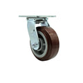 Service Caster Brand Replacement Caster for Uline Caster H-7362S - Swivel Top Plate Caster with 5 Inch Polyurethane Wheel - Heavy Duty Replacement Caster - Fits Platform, U-Boat and Trucks H-6237