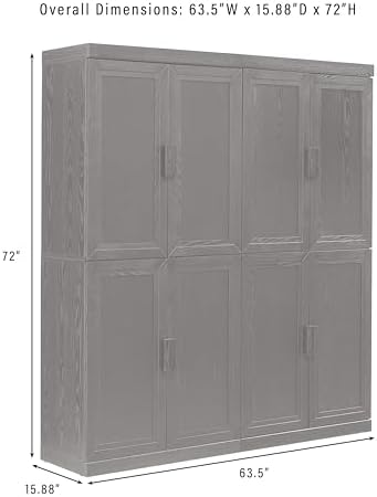 Crosley Furniture Essen 2-Piece Pantry Storage Cabinet Set