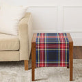 Solino Home 100% Pure Linen Table Runner Black, Stewart Plaid 14 x 36 in
