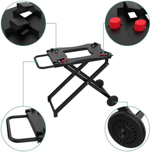 Portable Grill Cart for Weber Q100 Q1000 Q120 Q200 Q2000 Q2200 Series