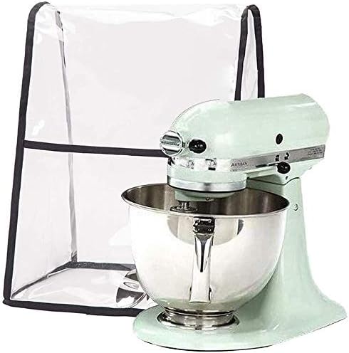 Transparent Cover for KitchenAid Stand Mixer, Large Size Covers with Organizer Bag Compatible 4.5-6 Quart KitchenAid Mixer, Fits All Tilt Head & Bowl Lift Models(Clear)