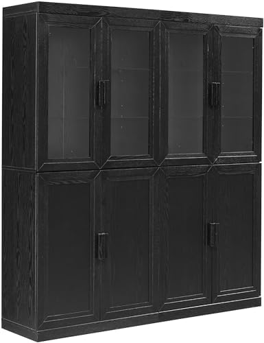 Crosley Furniture Essen 2-Piece Glass Door China Hutch Set