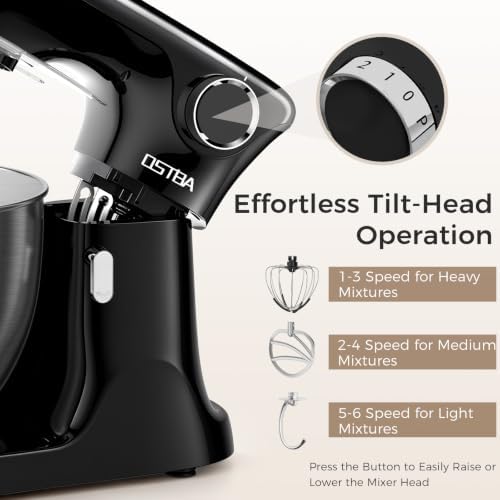 OSTBA Stand Mixer, 8.5QT Electric Kitchen Mixer