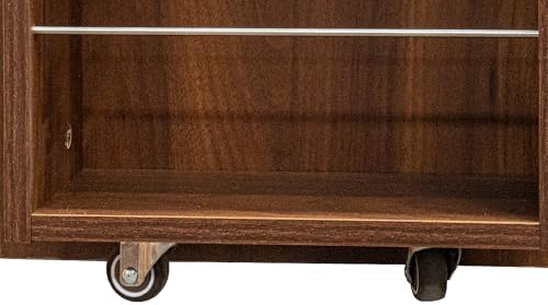 KEIKI 30.31" W Extra-Deep Kitchen Pantry Storage Cabinet with Door-Side Rack & Shelves, Tall Freestanding Sideboard Buffet Wood Hutch Food Pantries Cupboard for Coffee Bar, Dining Room, Living Room