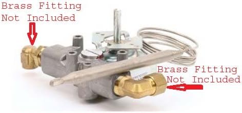 Compatible Southbend Thermostat Griddle 1182553 Replacement Brass Fittings Included