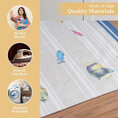 Maison d' Hermine Placemats Set of 4 Reusable 100% Cotton (13"x19")
