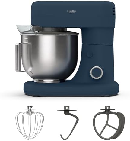 Martha Stewart 5.3QT Tilt Head Stand Mixer, 12 Speeds, Stainless Steel Bowl