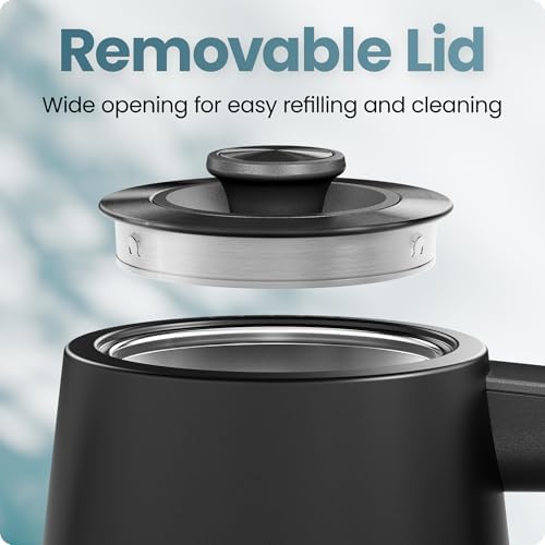 Chefman Gooseneck Electric Kettle, 0.8L Pour Over, Black - Image 4