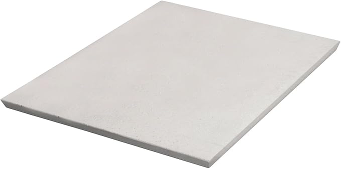 FibraMent-D Premium 3-Piece Pizza Stone Set – 17½" × 13⅞" × ¾" Rectangle Baking Stone with Peel & Rocker Cutter – Made in USA – Ranked Best Overall Pizza Stone for Even Heat & Crispy Crusts