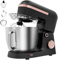 6.5 Qt 10-Speed Tilt-Head Stand Mixer with Dough Hook, Whisk, Beater & Splash Guard, Electric Kitchen Mixer for Baking, Cakes, Bread, and Home Cooking (Black)