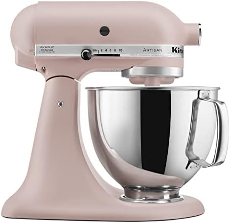 KitchenAid Artisan, 5-Qt Tilt Head Stand Mixer, KSM150PS, Feather Pink