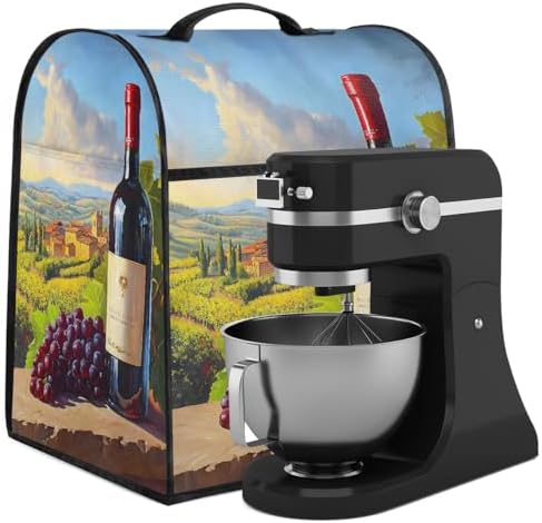 Red Wine Kitchen Aid Covers Foldable Washable Stand Mixer Dust Cover