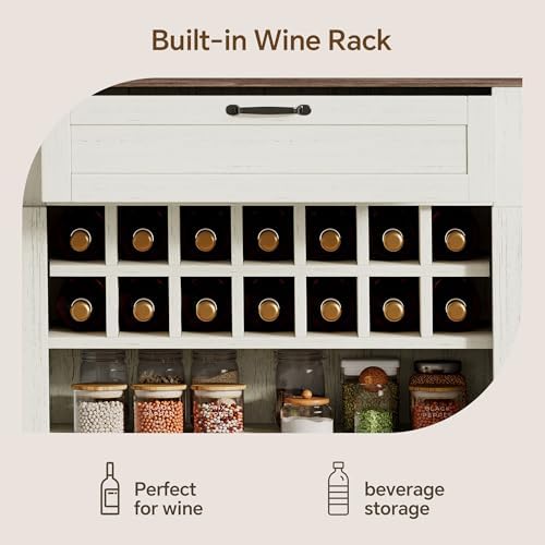 Ball & Cast 71" Kitchen Pantry Cabinet with Adjustable Shelves, White